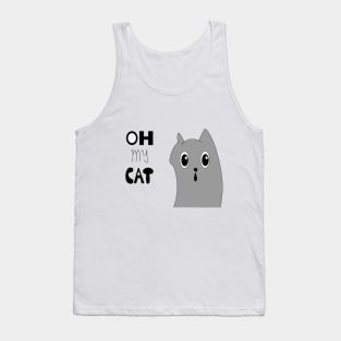 funny cat Tank Top